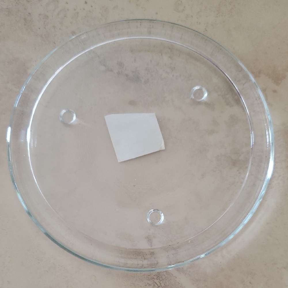 Clear Glass Candle Plate